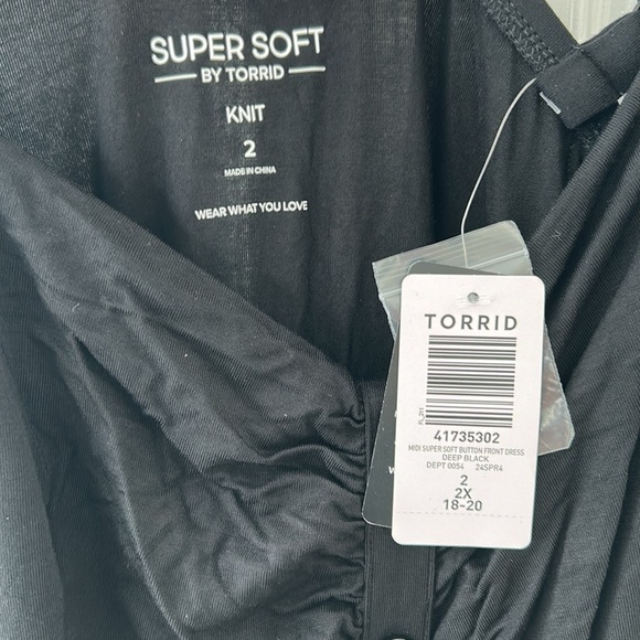 NWT Torrid Black Super Soft Dress 2 - Picture 6 of 8